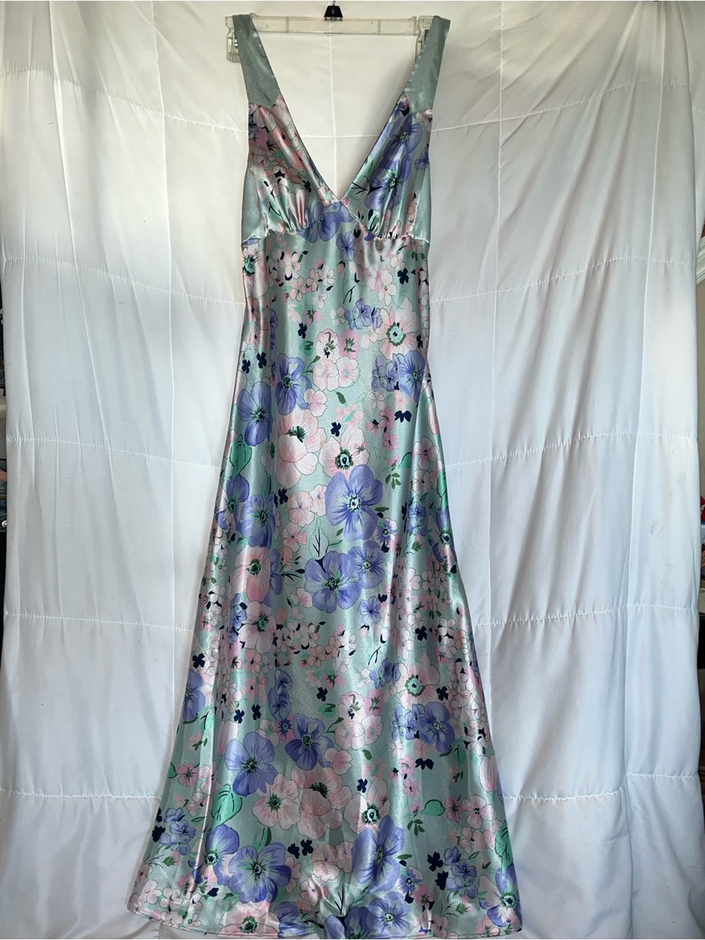 Vintage Jones. New York Slip Dress Nightwear Pastel Florals Medium - Picture 5 of 12